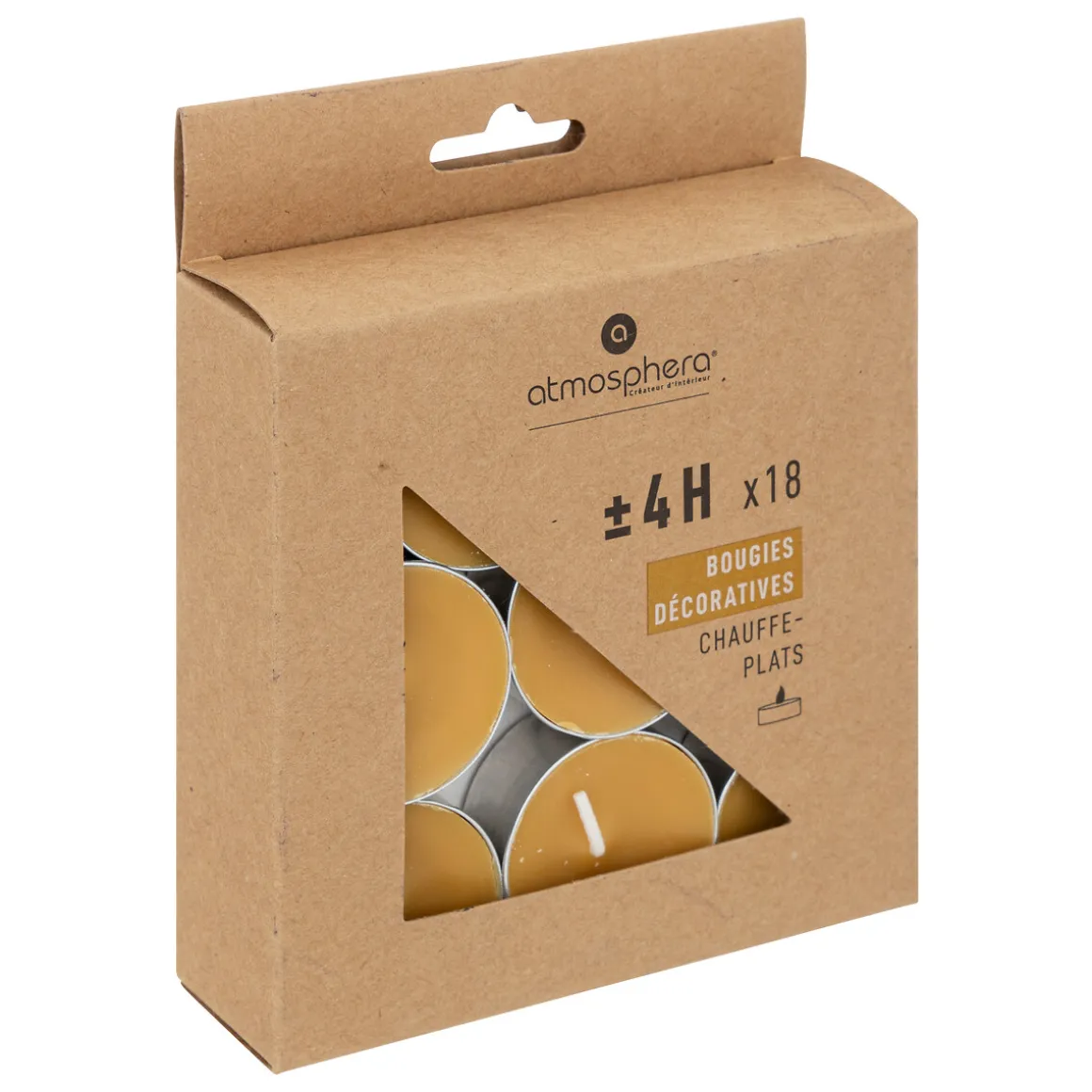 18 Bougies chauffe-plats "Hugo"
