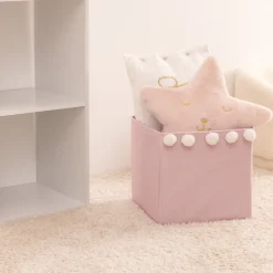 Bac de rangement enfant pompons