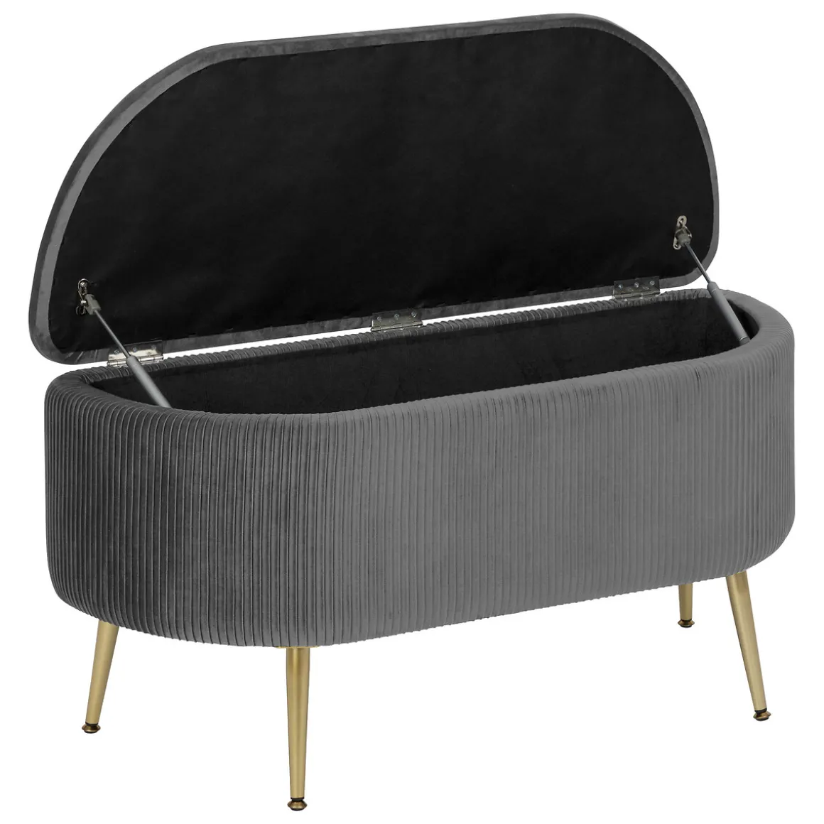 Banc coffre velours "Solaro"