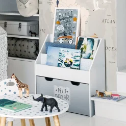 Bibliothèque enfant à roulettes