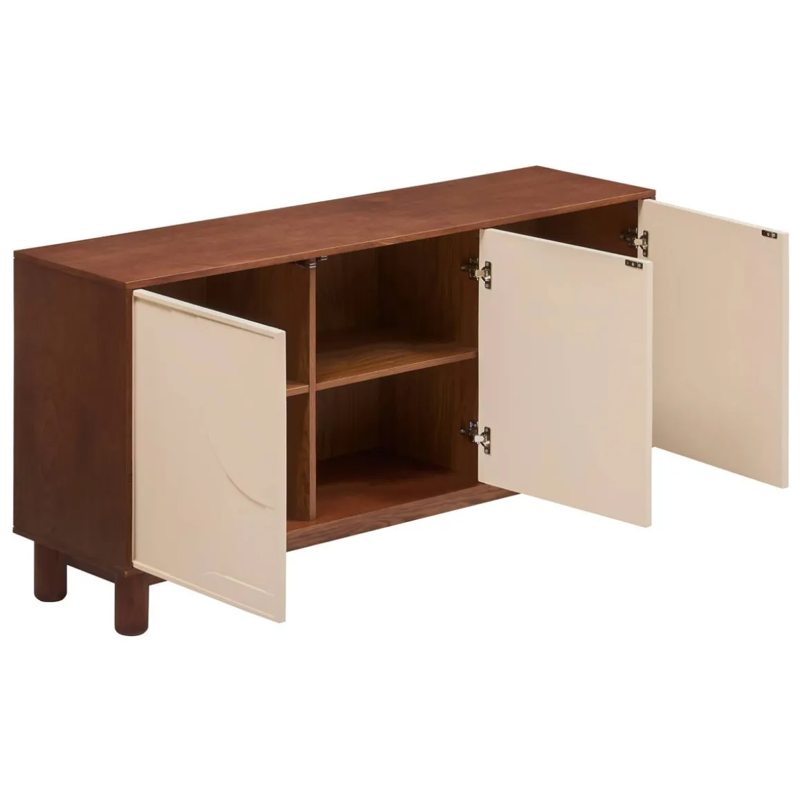 Buffet 3 portes 6 étagères "Jilani"