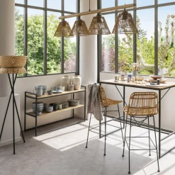 Chaise de bar "Kubu"