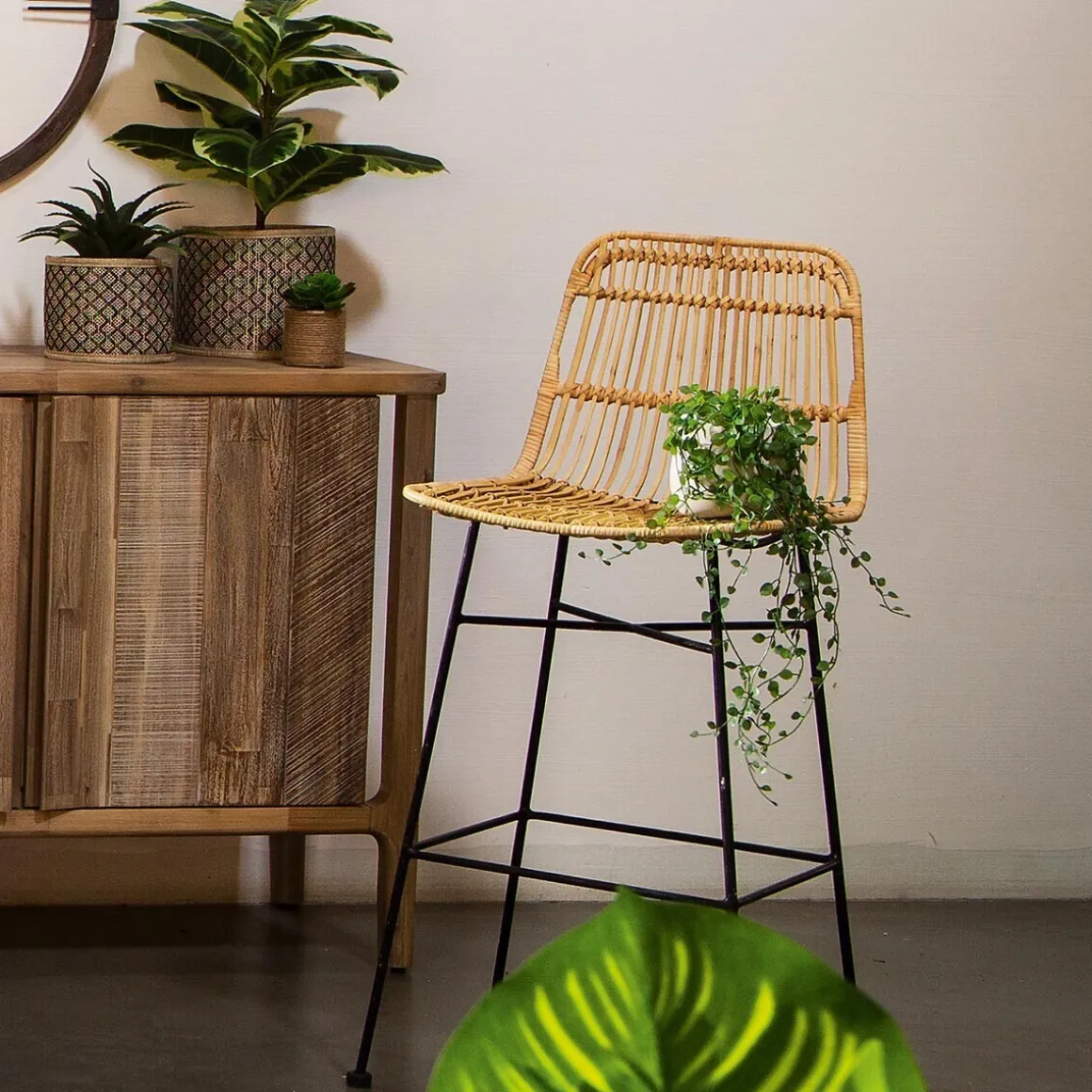 Chaise de bar "Kubu"