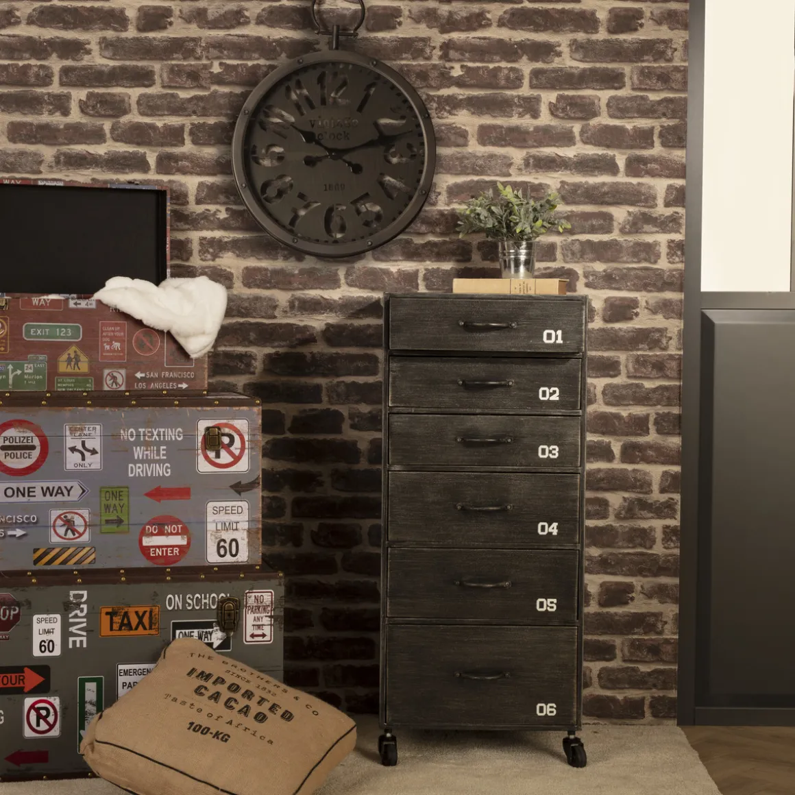 Chiffonnier 6 tiroirs "Sevin"