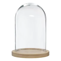 Cloche verre et bois