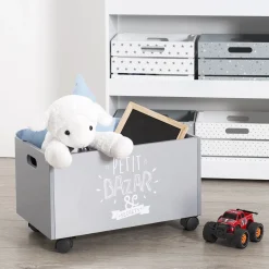 Coffre à jouets à roulettes