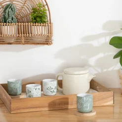 Coffret 4 tasses "Green Harmony"