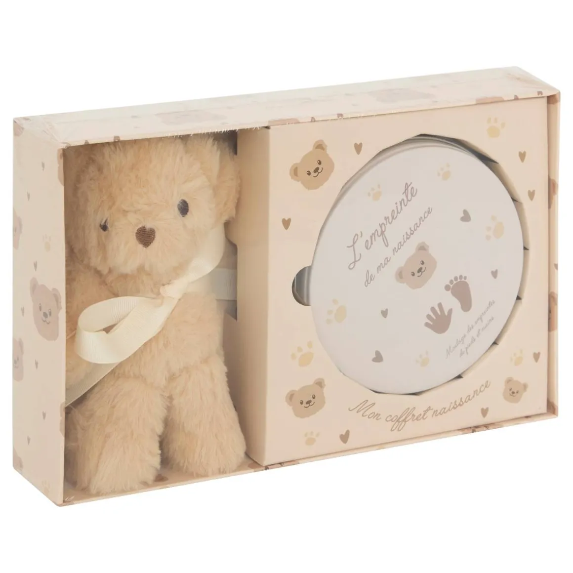 Coffret empreinte avec peluche "Aniel"