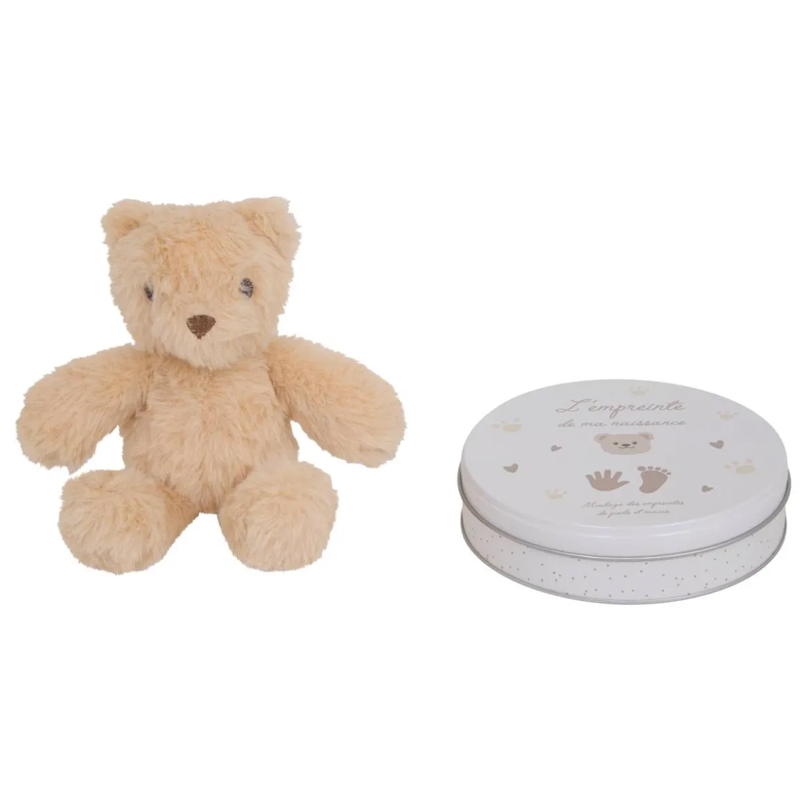 Coffret empreinte avec peluche "Aniel"
