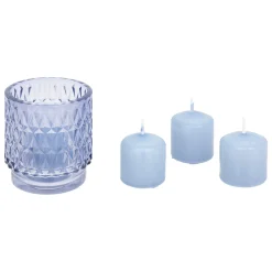 Coffret photophore et 4 bougies "Oudy"