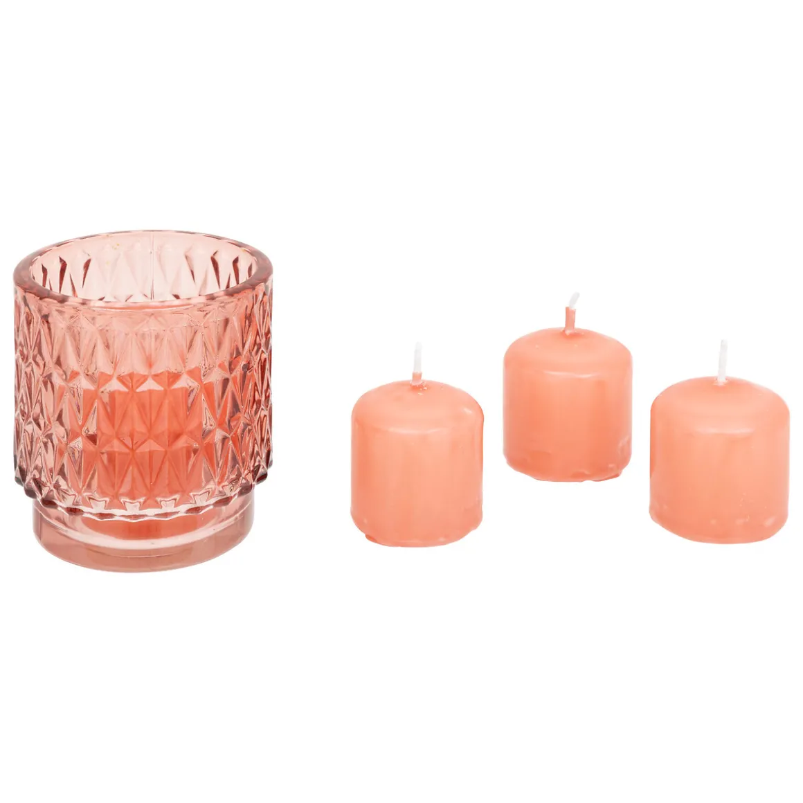 Coffret photophore et 4 bougies "Oudy"