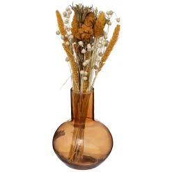 Composition de fleurs séchées "Subli" avec vase