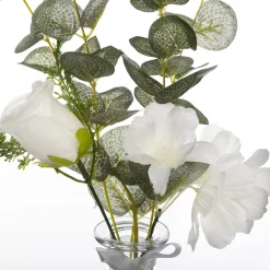 Composition eucalyptus artificielle avec vase