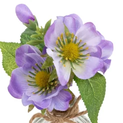 Composition vase et fleurs artificielles