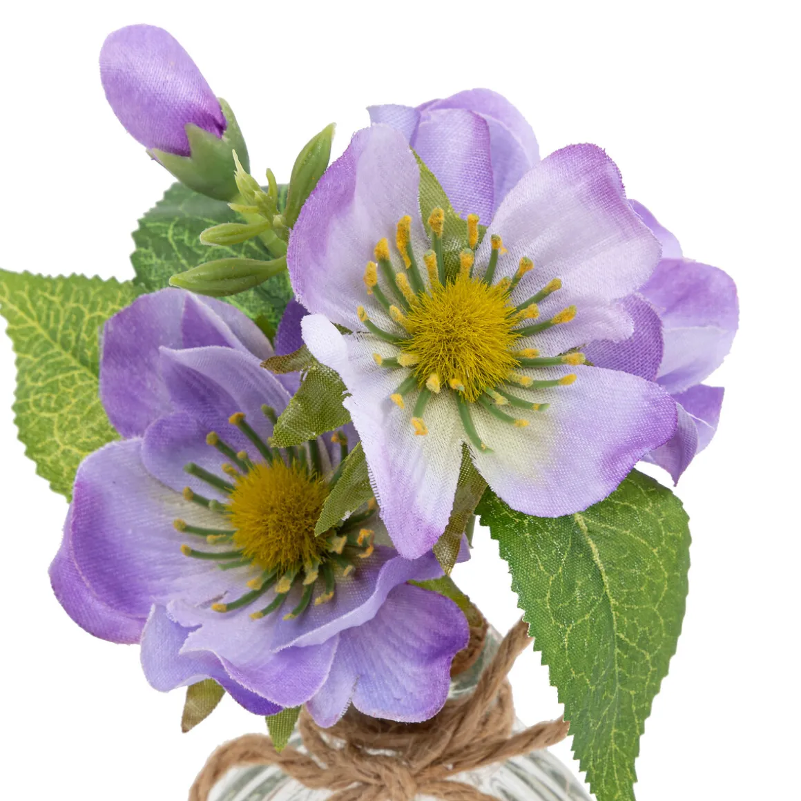 Composition vase et fleurs artificielles