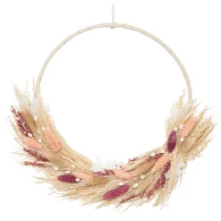 Couronne de fleurs séchées