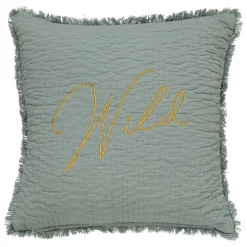 Coussin brodé "Wild"