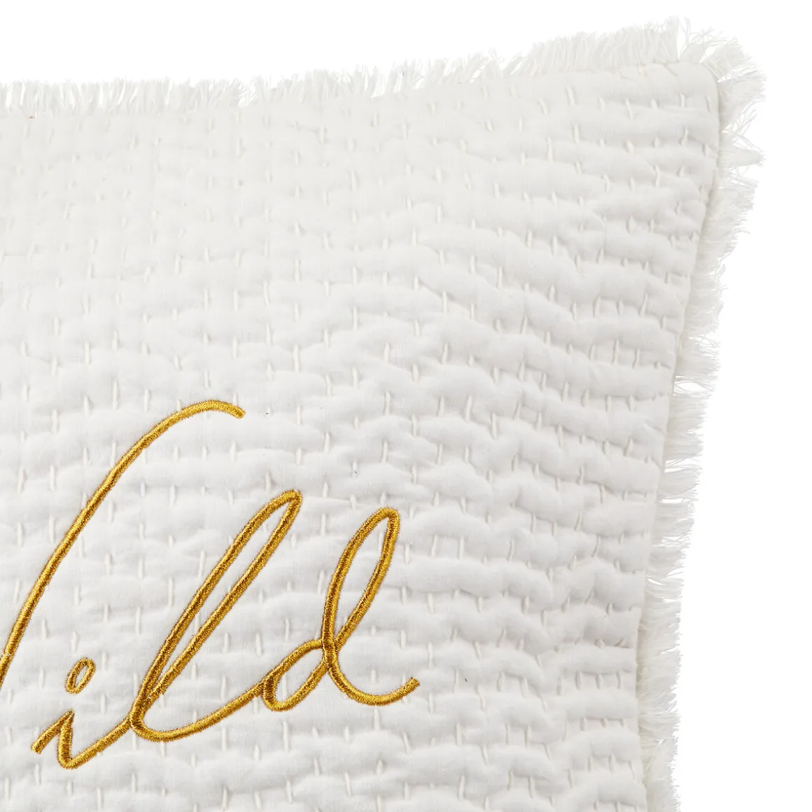 Coussin brodé "Wild"