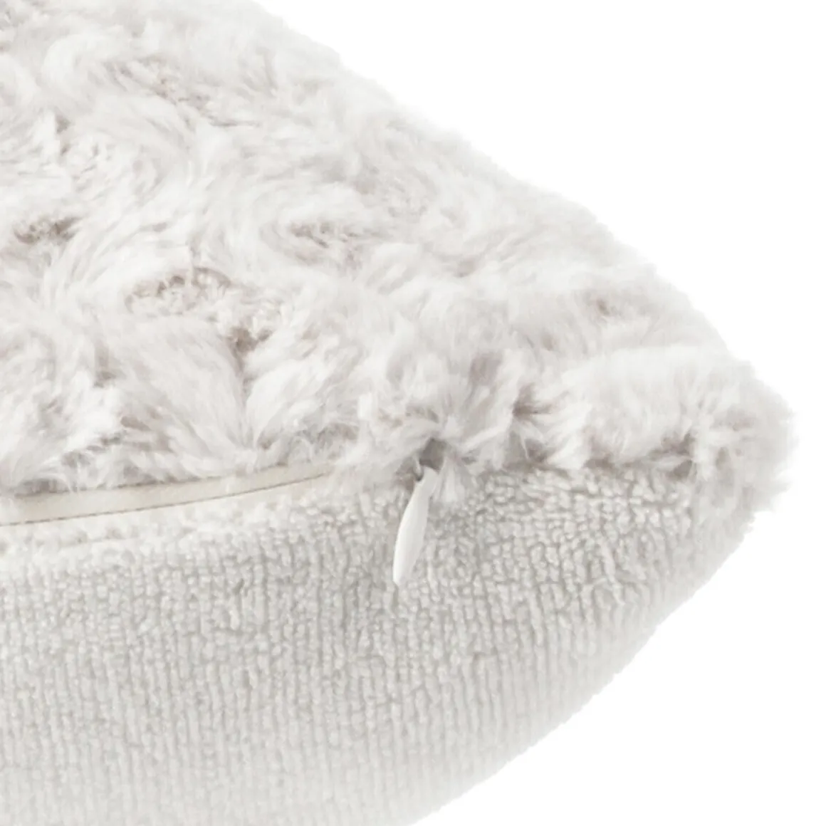 Coussin fourrure bouclé