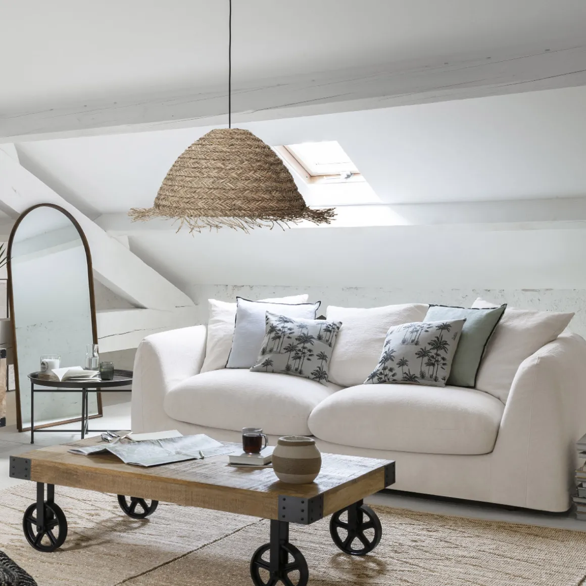 Coussin "Linah", coton