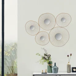 Déco murale 5 miroirs 