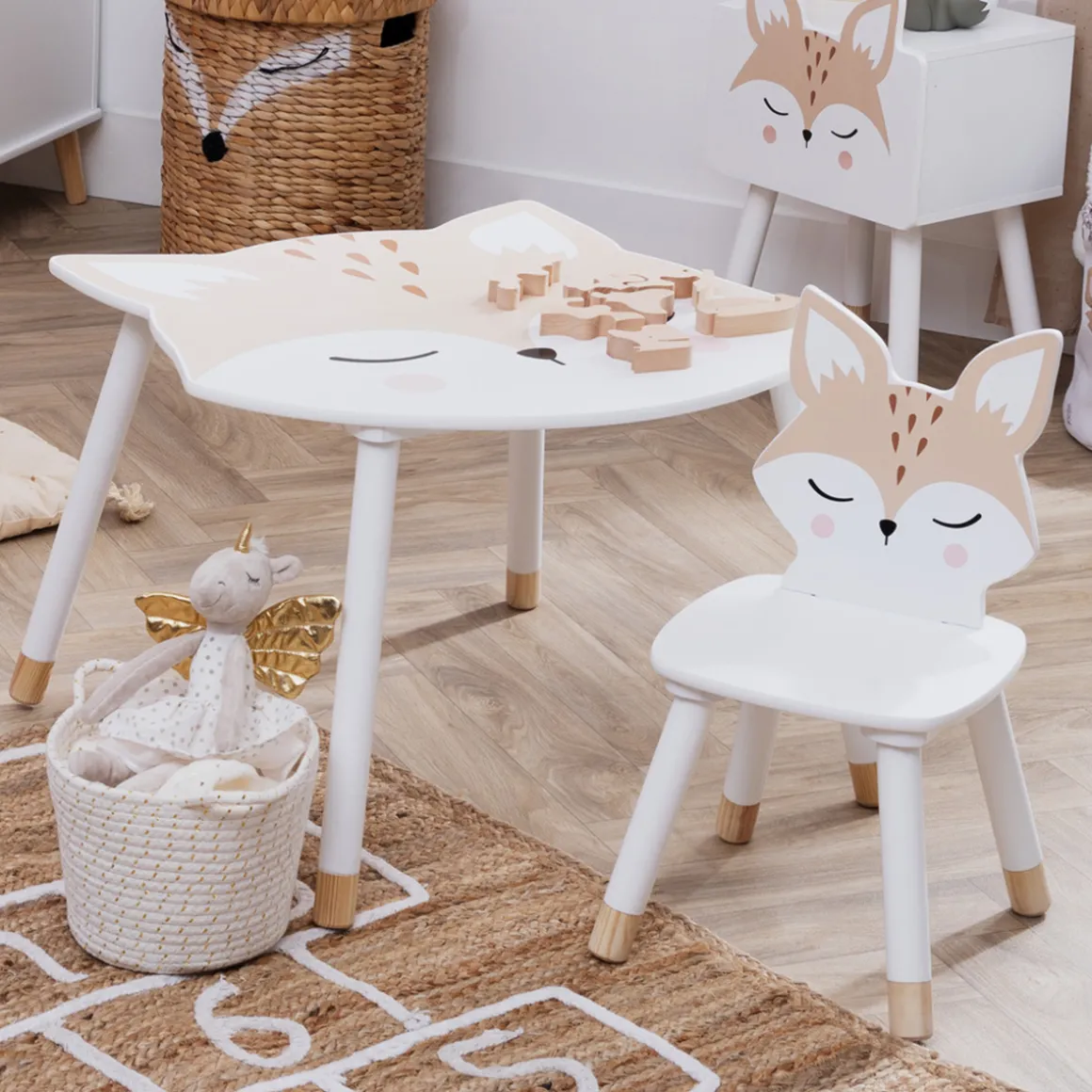 Ensemble table + chaise enfant "Renard"