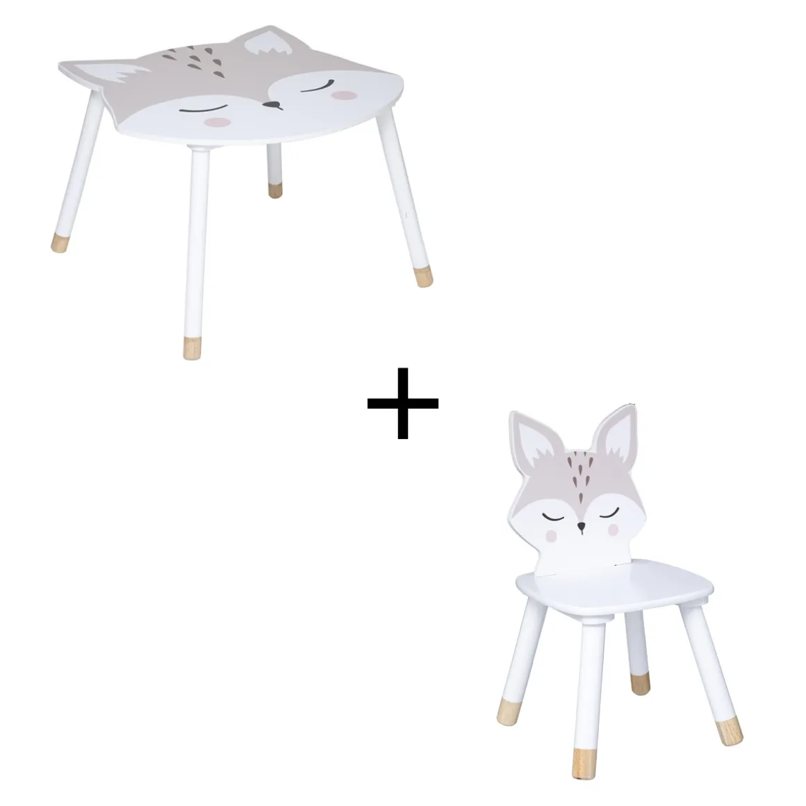 Ensemble table + chaise enfant "Renard"