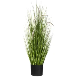 Herbe artificielle en pot