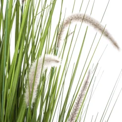 Herbe artificielle en pot