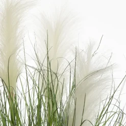 Herbe artificielle en pot