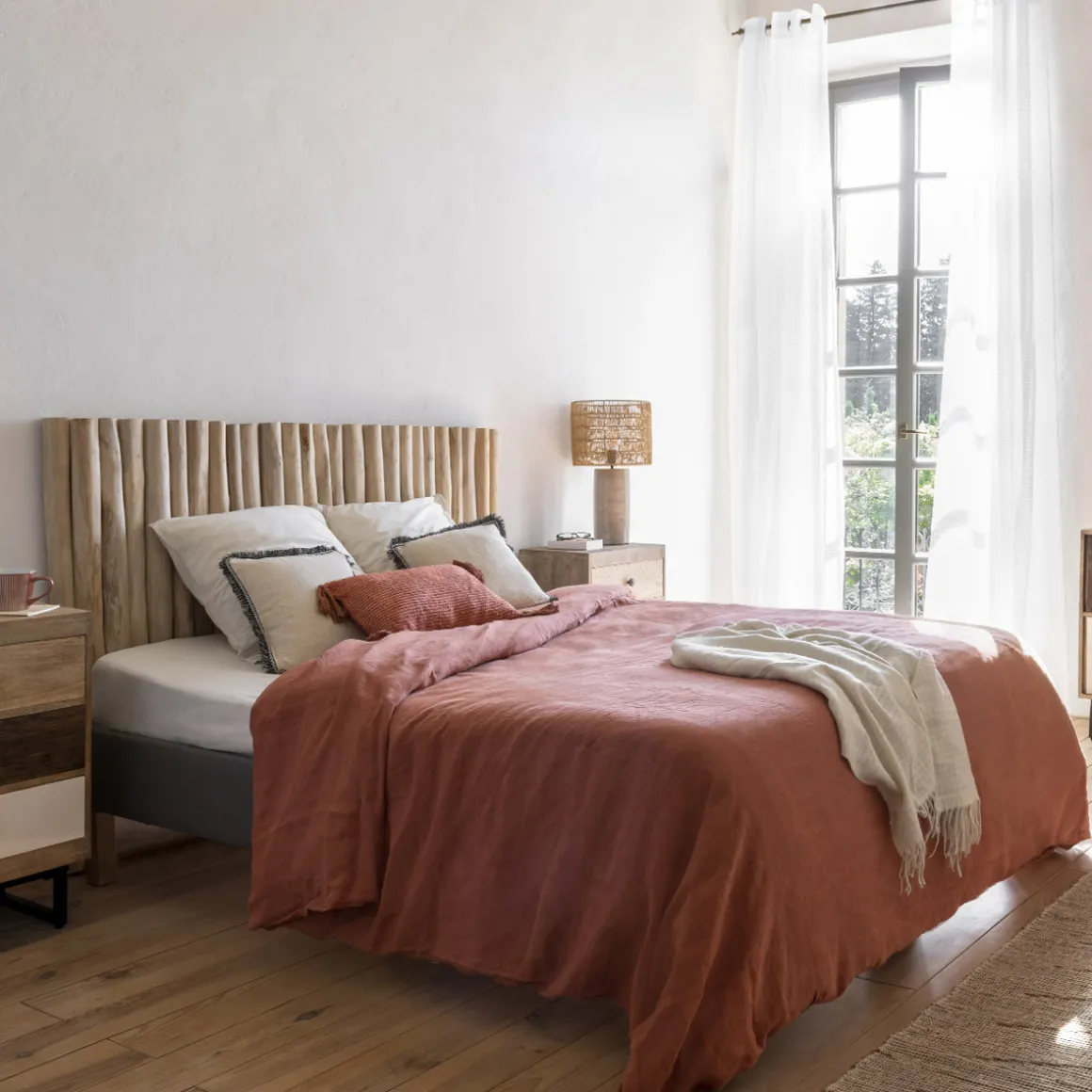 Housse de couette "Linah", lin lavé