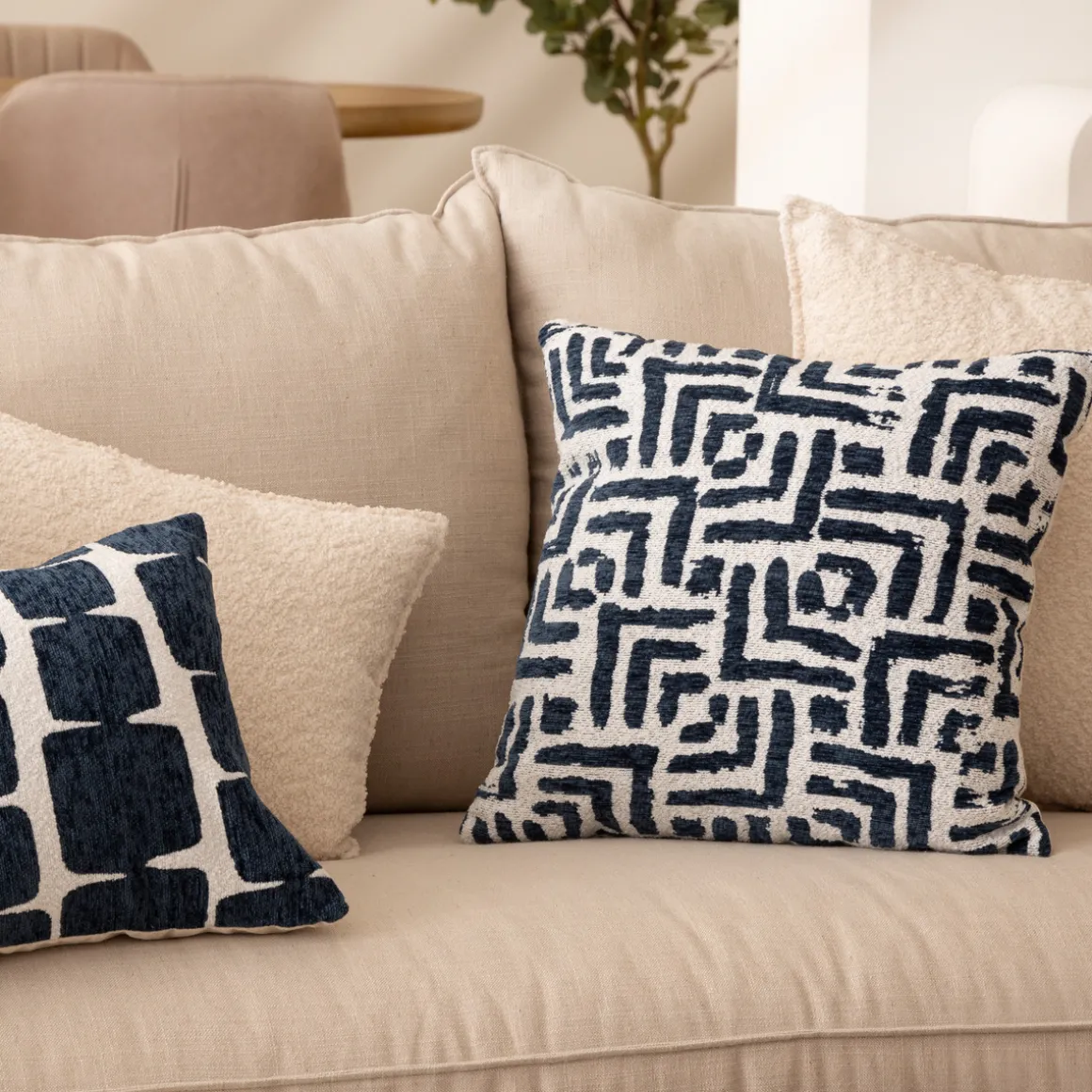 Housse de coussin "Jeni", chenille