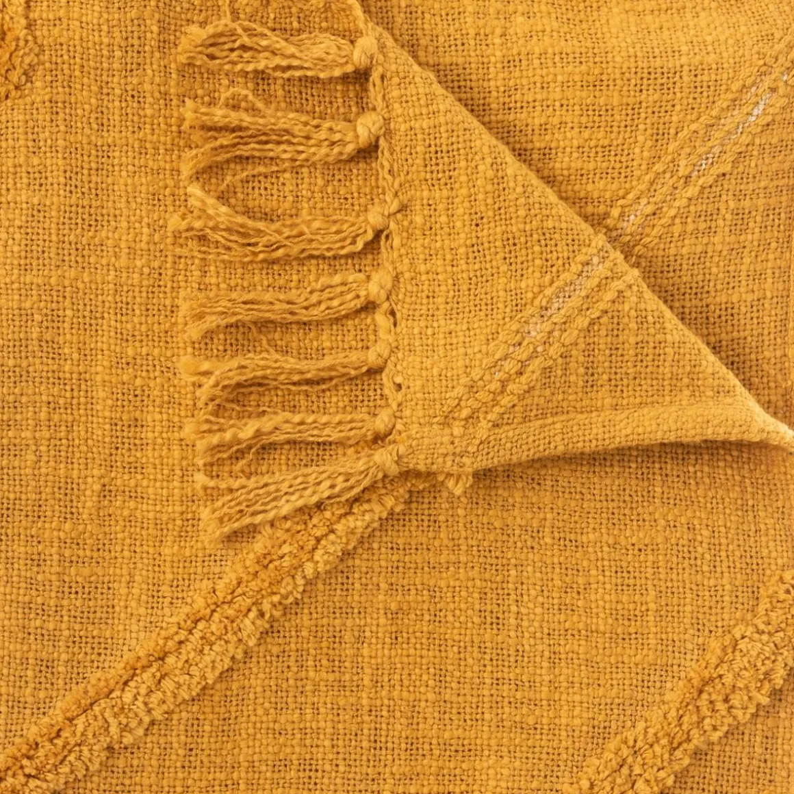 Jeté de lit "Inca", coton tufté