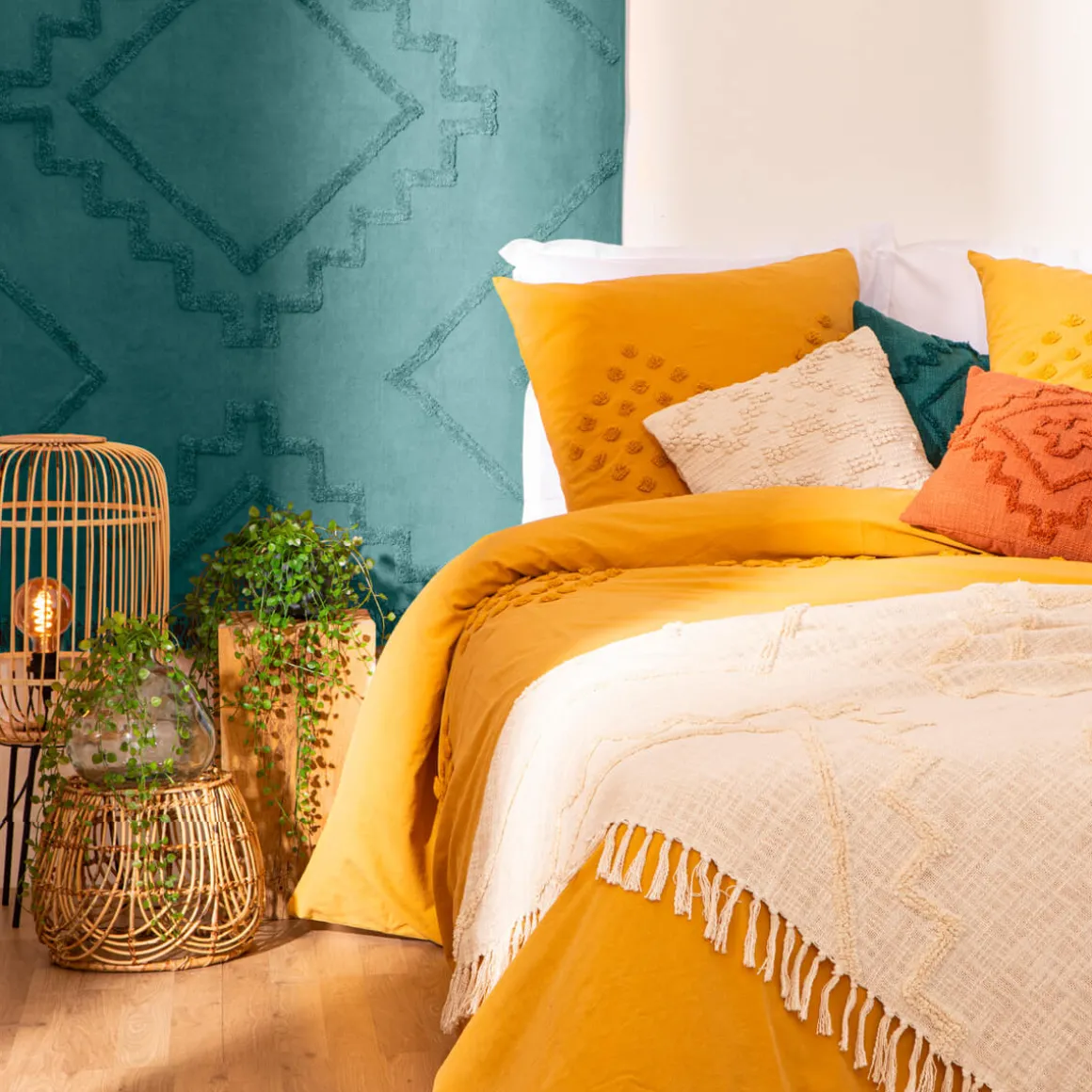 Jeté de lit "Shine", coton