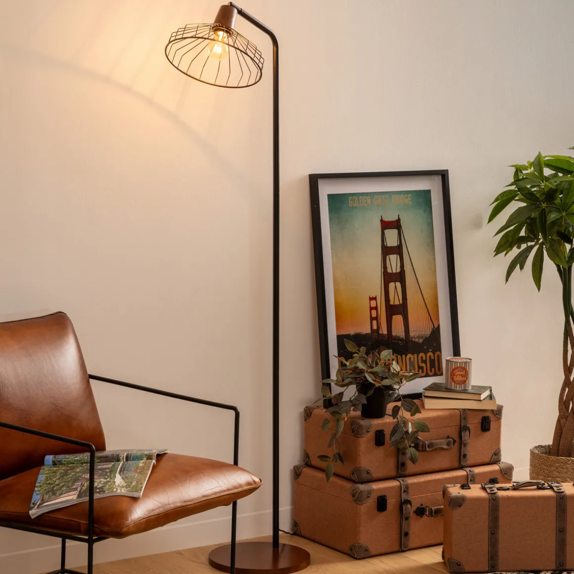 Lampadaire droit "Cafe"