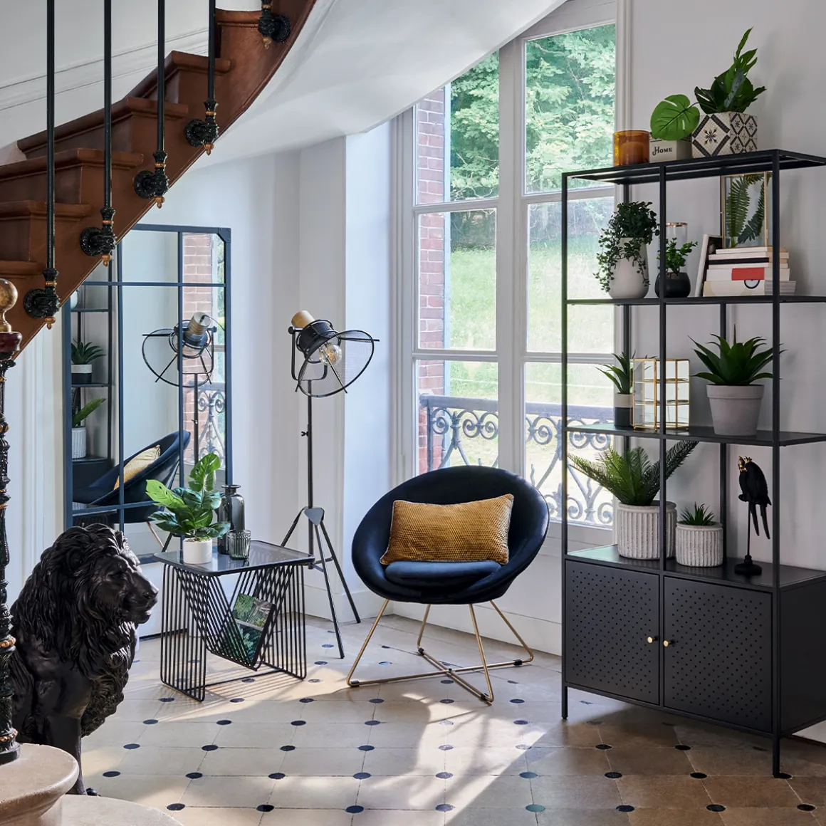 Lampadaire trépied "Rodo"