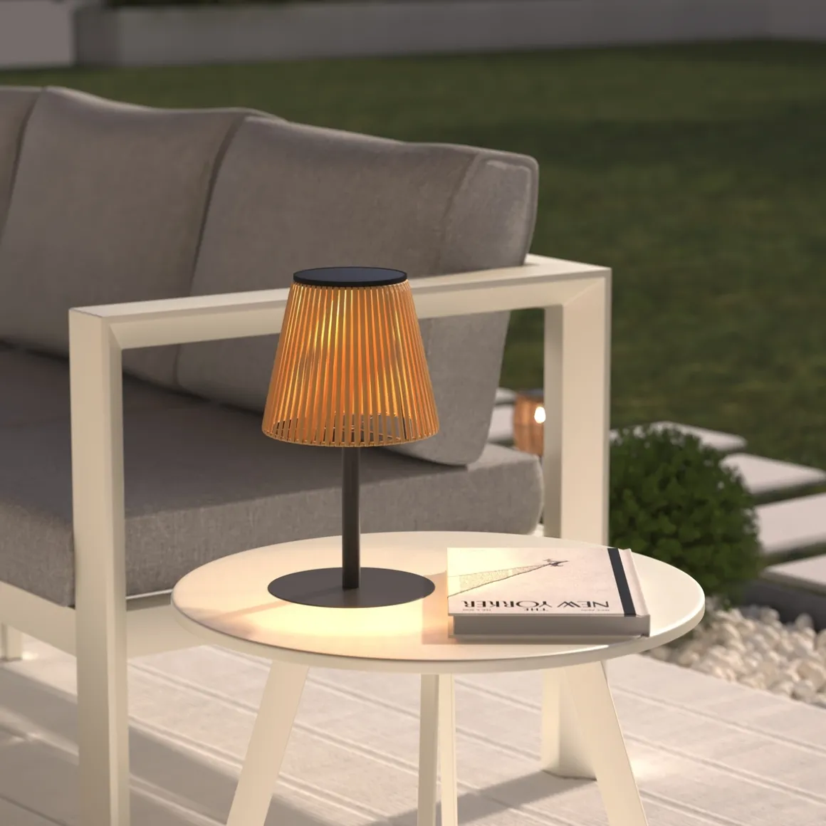 Lampe d'extérieur solaire et USB "Kessy"