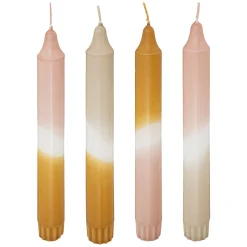 Lot de 4 bougies bâtons "Laya"