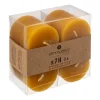 Lot de 4 bougies rustiques "Olia"