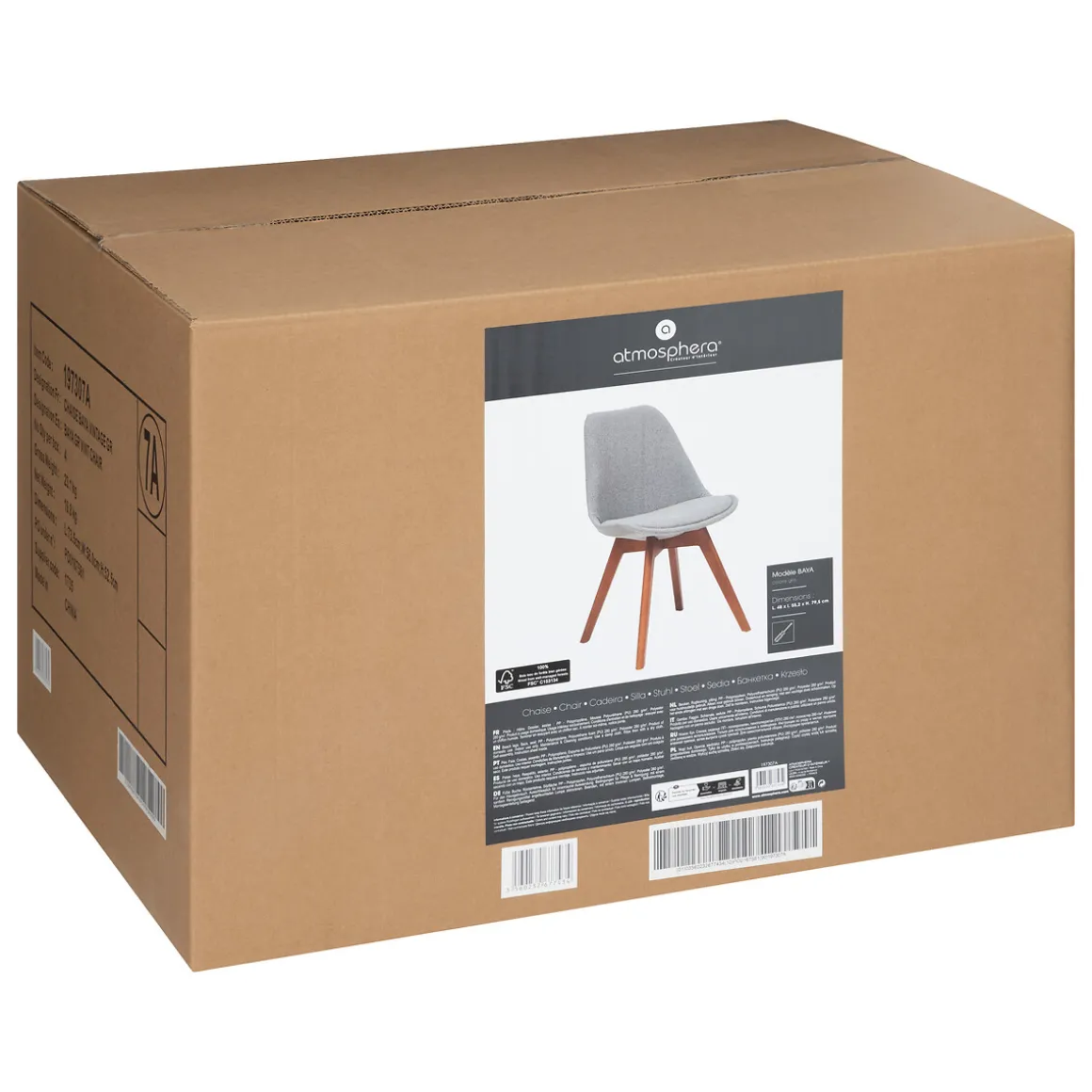 Lot de 2 chaises "Baya"