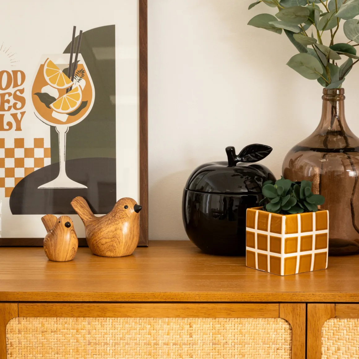 Lot de 2 oiseaux "Family corner"