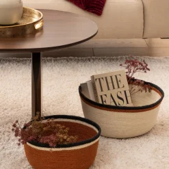 Lot de 2 paniers ronds "Automne"