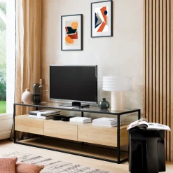 Lot de 4 panneaux décoratifs tasseaux bois Colva