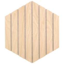 Lot de 3 panneaux décoratifs tasseaux bois Colva