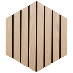 Lot de 3 panneaux décoratifs tasseaux bois Colva