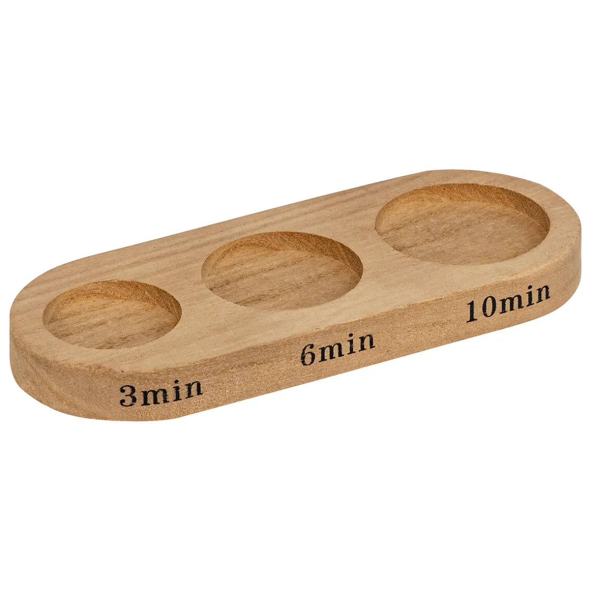 Lot de 3 sabliers avec support bois