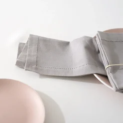 Lot de 4 serviettes de table "Chambray"