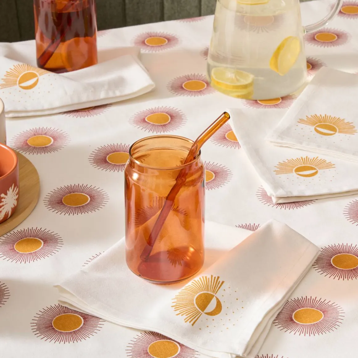 Lot de 4 serviettes de table "Solaris"