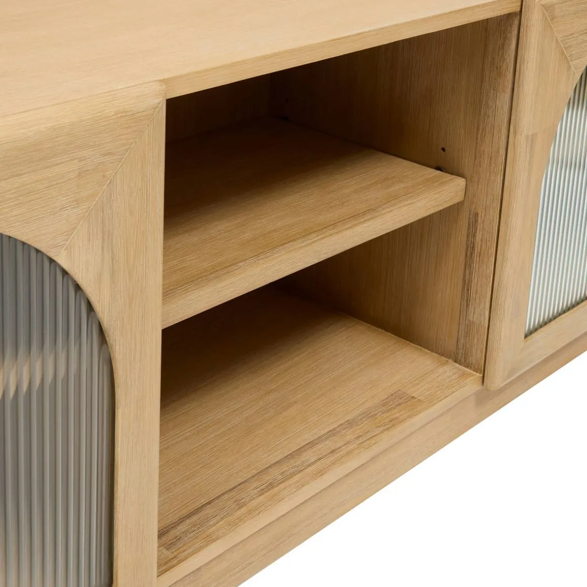 Meuble TV 2 portes 3 étagères "Lousada"