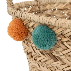 Panier enfant pompons